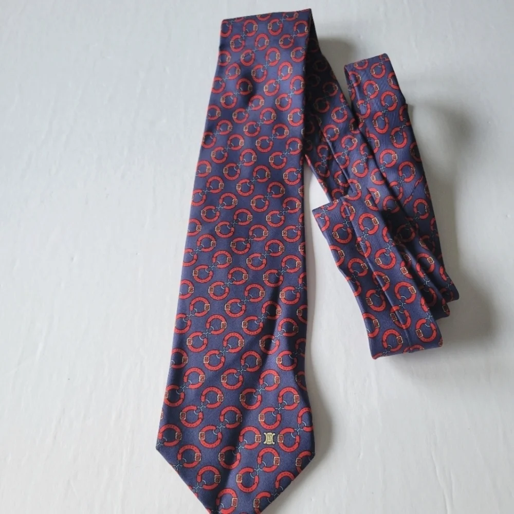 Celine Paris Chain Link Vintage Tie.